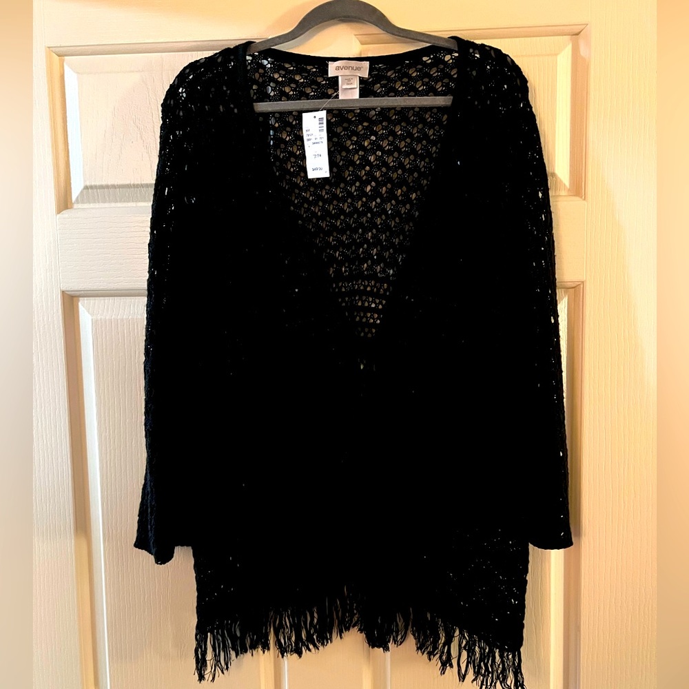 NWT Crochet Cardigan with Tie